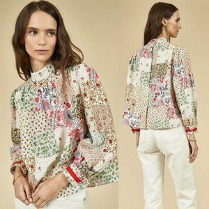 NWOT Hunter Bell Multicolor Patterned Blouse